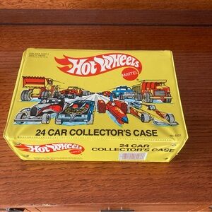 Mattel Hot Wheels 24 car collector's case with cars included 1983 edition
